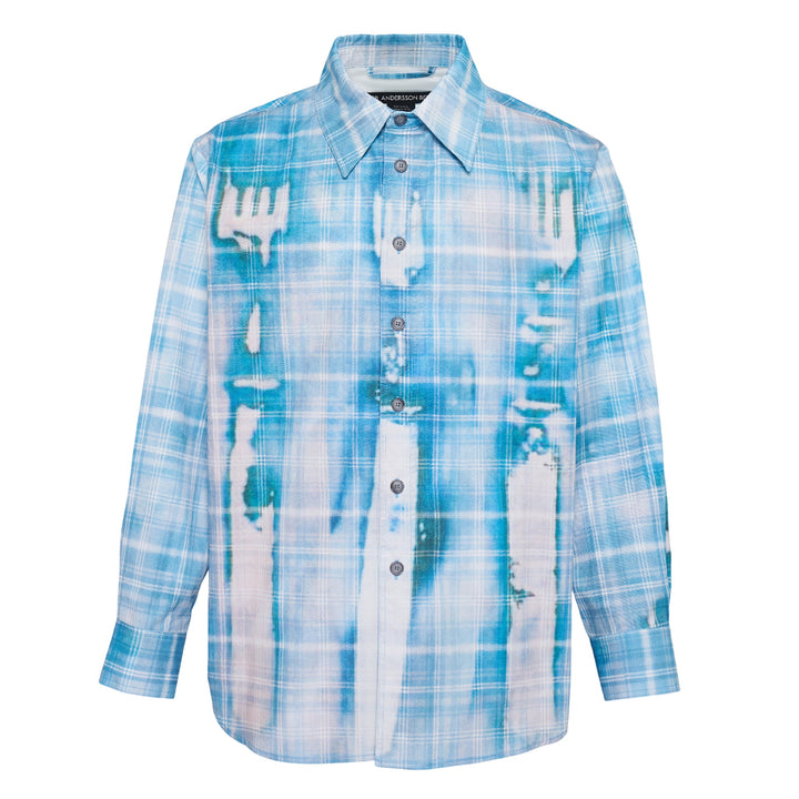 Trompe Loeil Printed Check Shirt