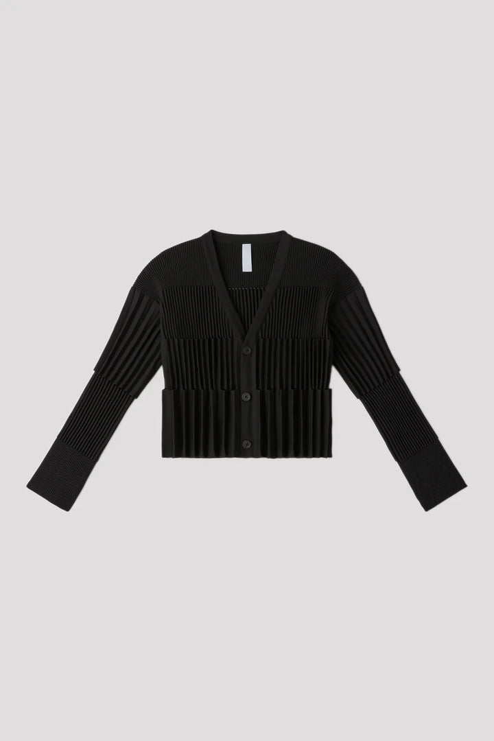 Accordion Cropped Cardigan