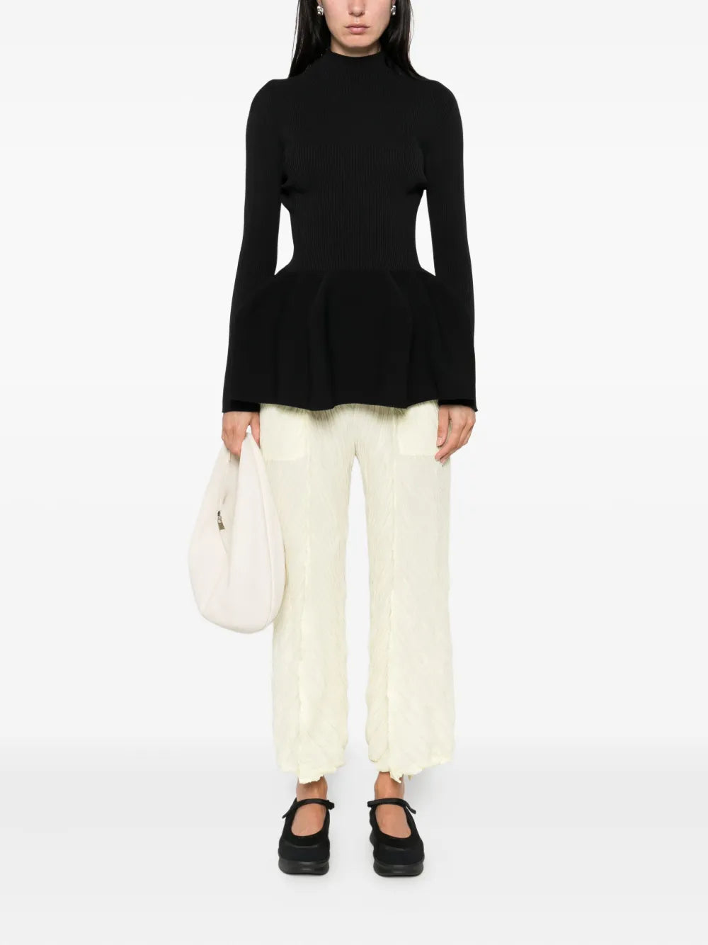 Pottery Mockneck Long Sleeve Top