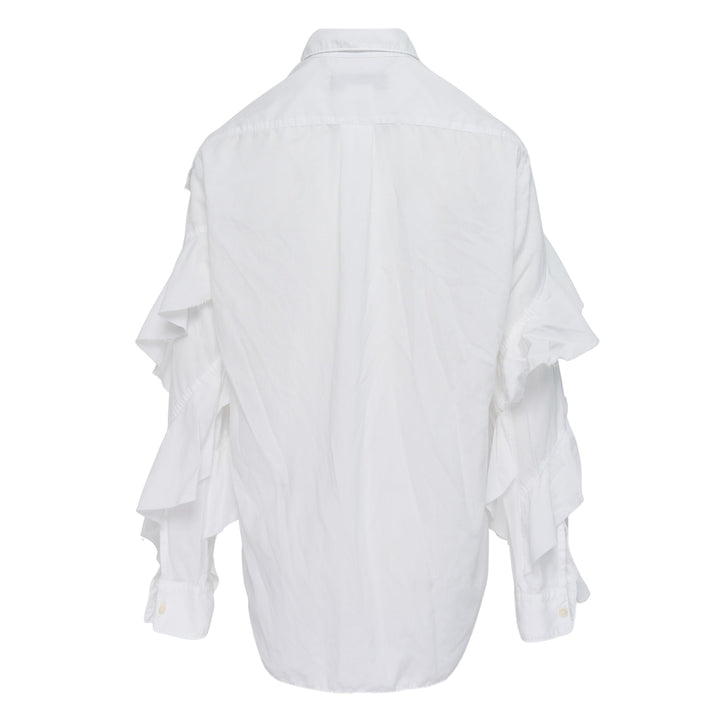 Spun Broad Ruffled Sleeve Shirt