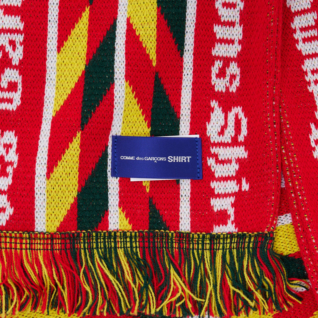 Knitted Jacquard Acrylic Football Scarf