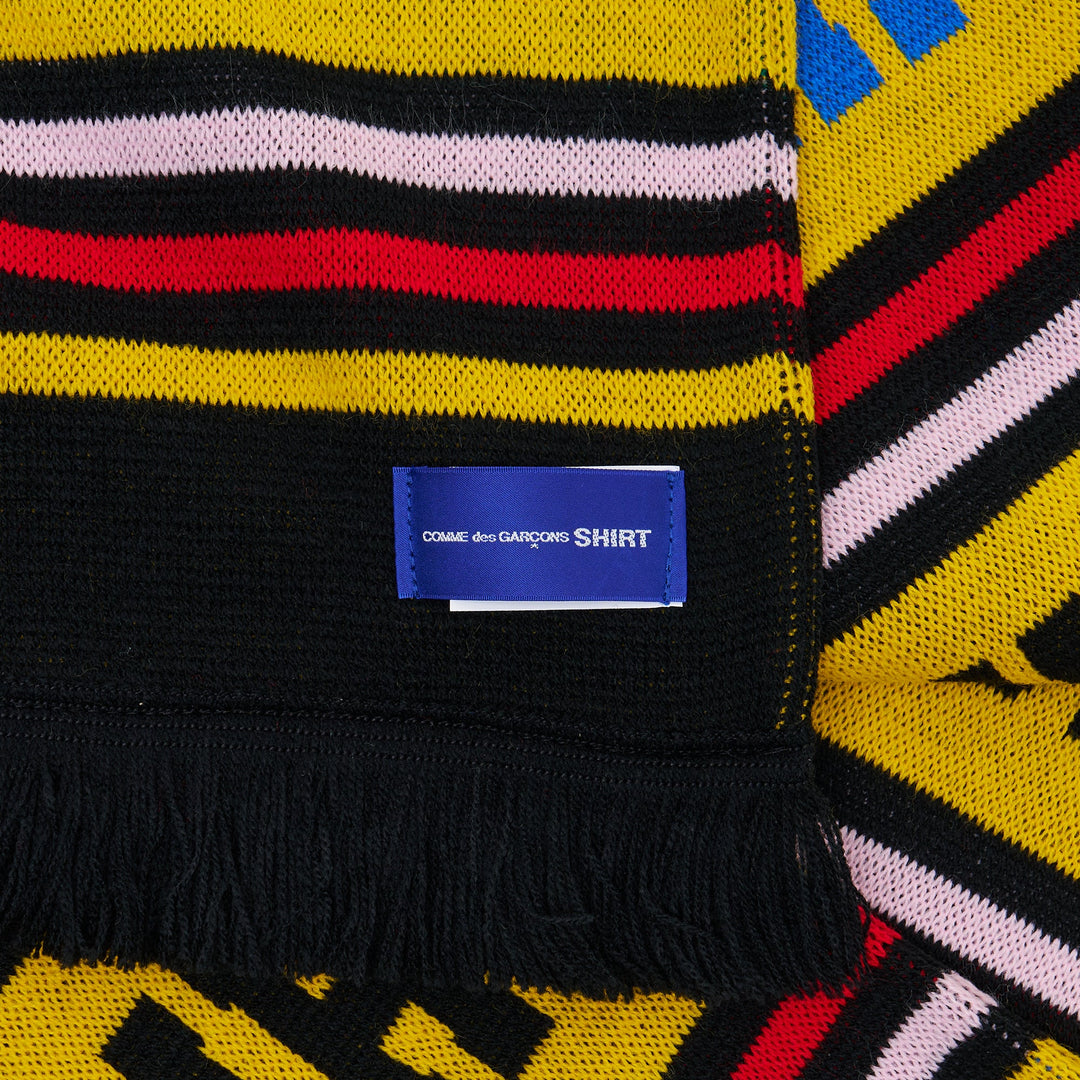 Knitted Jacquard Acrylic Football Scarf