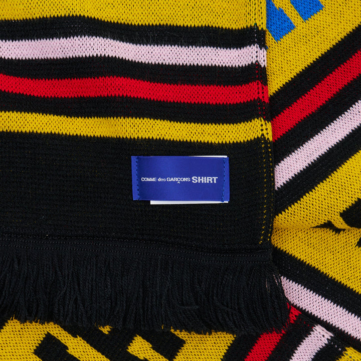 Knitted Jacquard Acrylic Football Scarf