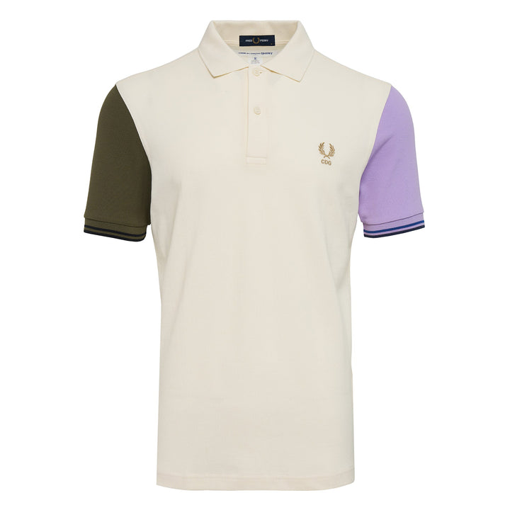 CDG SHIRT x FRED PERRY Color-Block Polo Shirt
