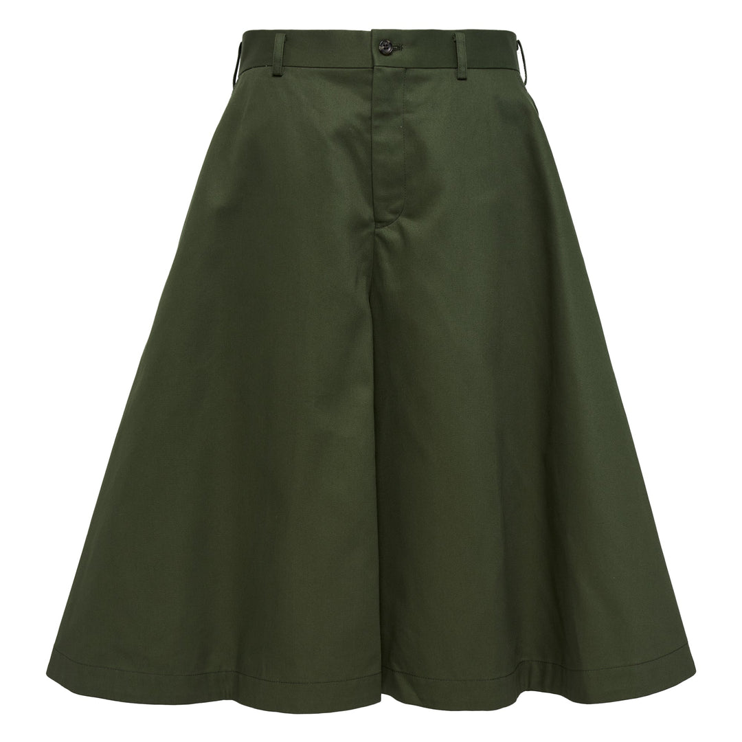 Cotton Chino Flared Pants