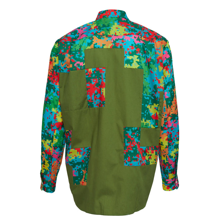 Camo Pattern Print Long Sleeve Shirt