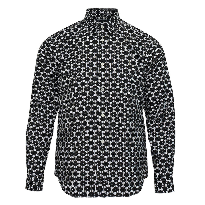 Cotton Broad Stripe Printed Long Sleeve Shirt