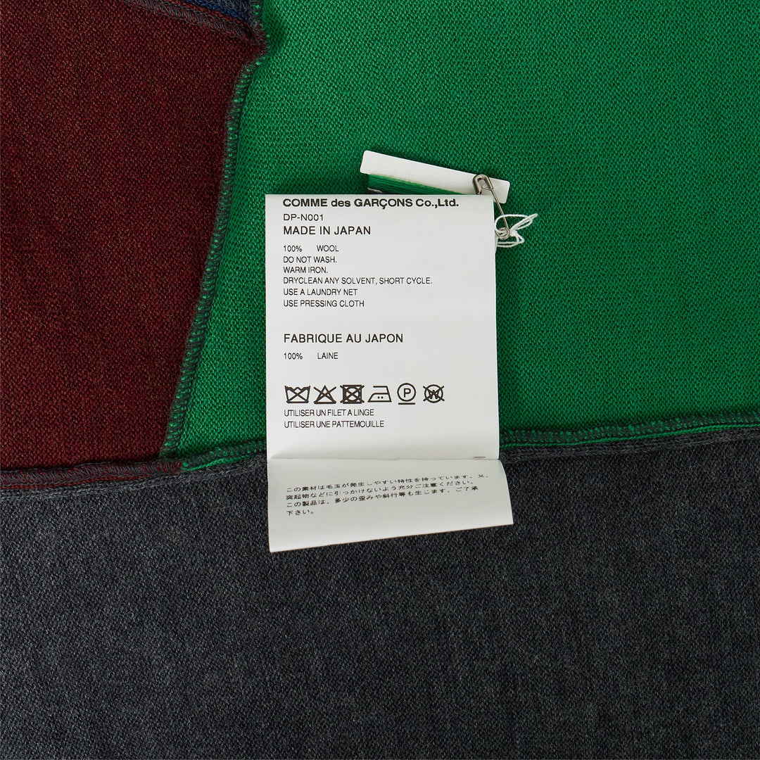 Wool Jersey Patchwork Cardigan