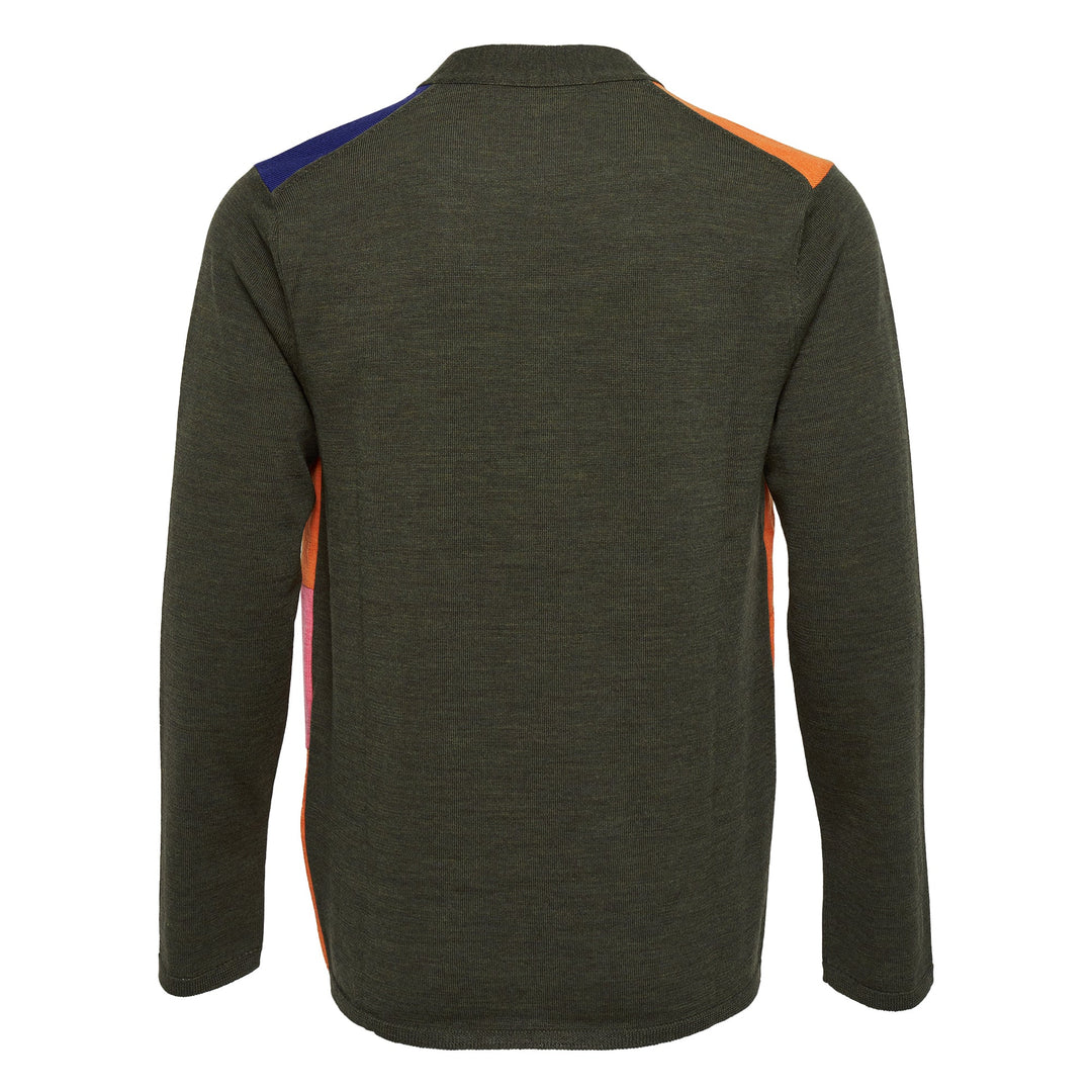 Wool Jersey Patchwork Cardigan