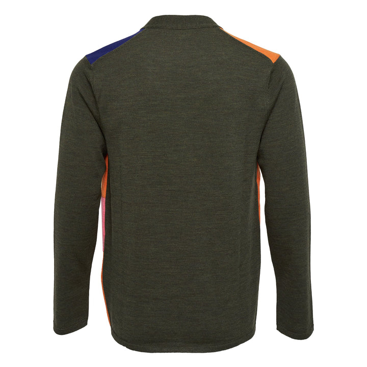 Wool Jersey Patchwork Cardigan