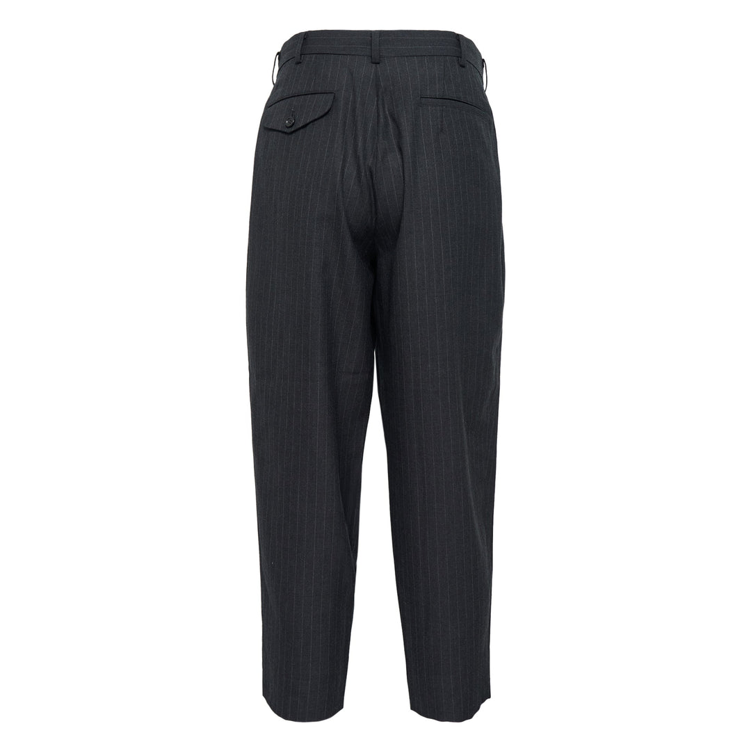Wool Serge Pinstripe Pants