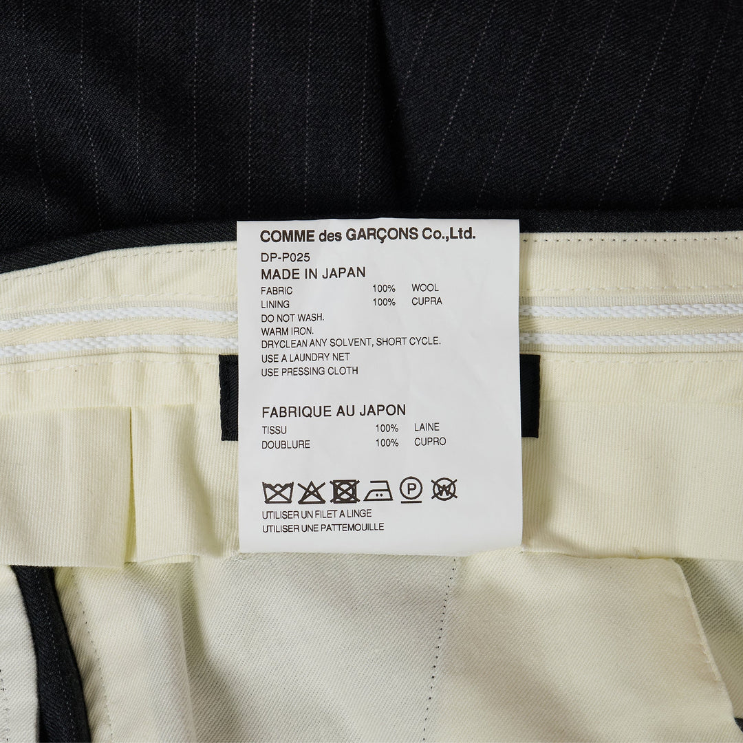 Wool Serge Pinstripe Pants