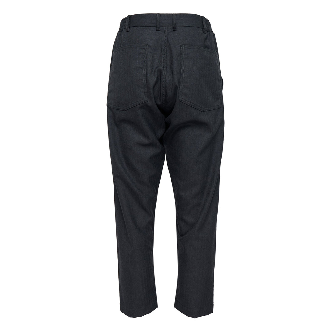 Wool Herringbone Pants