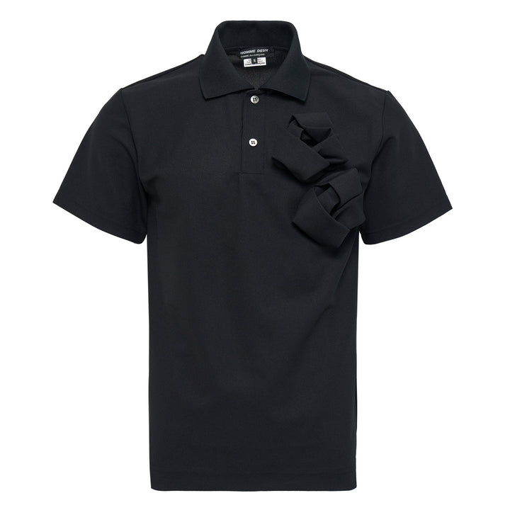 Polyester Pique Rose Applique Polo