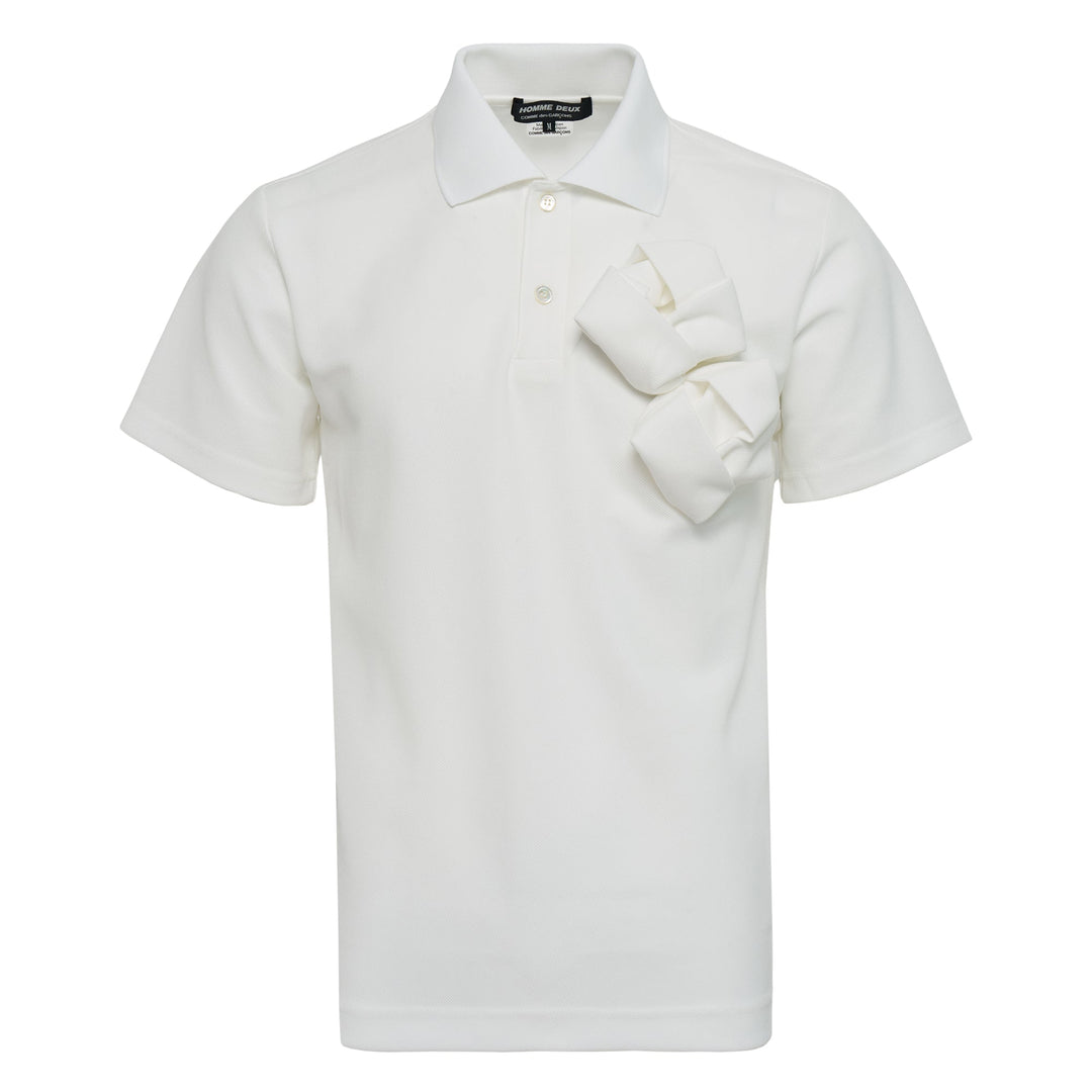 Polyester Pique Rose Applique Polo