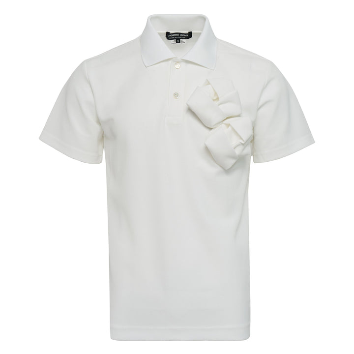 Polyester Pique Rose Applique Polo