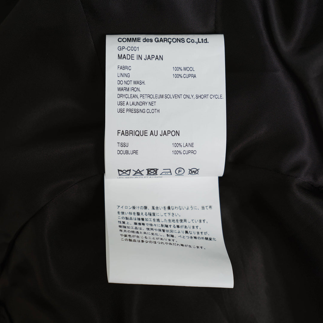 Wool Herringbone Hard Finishing Coat