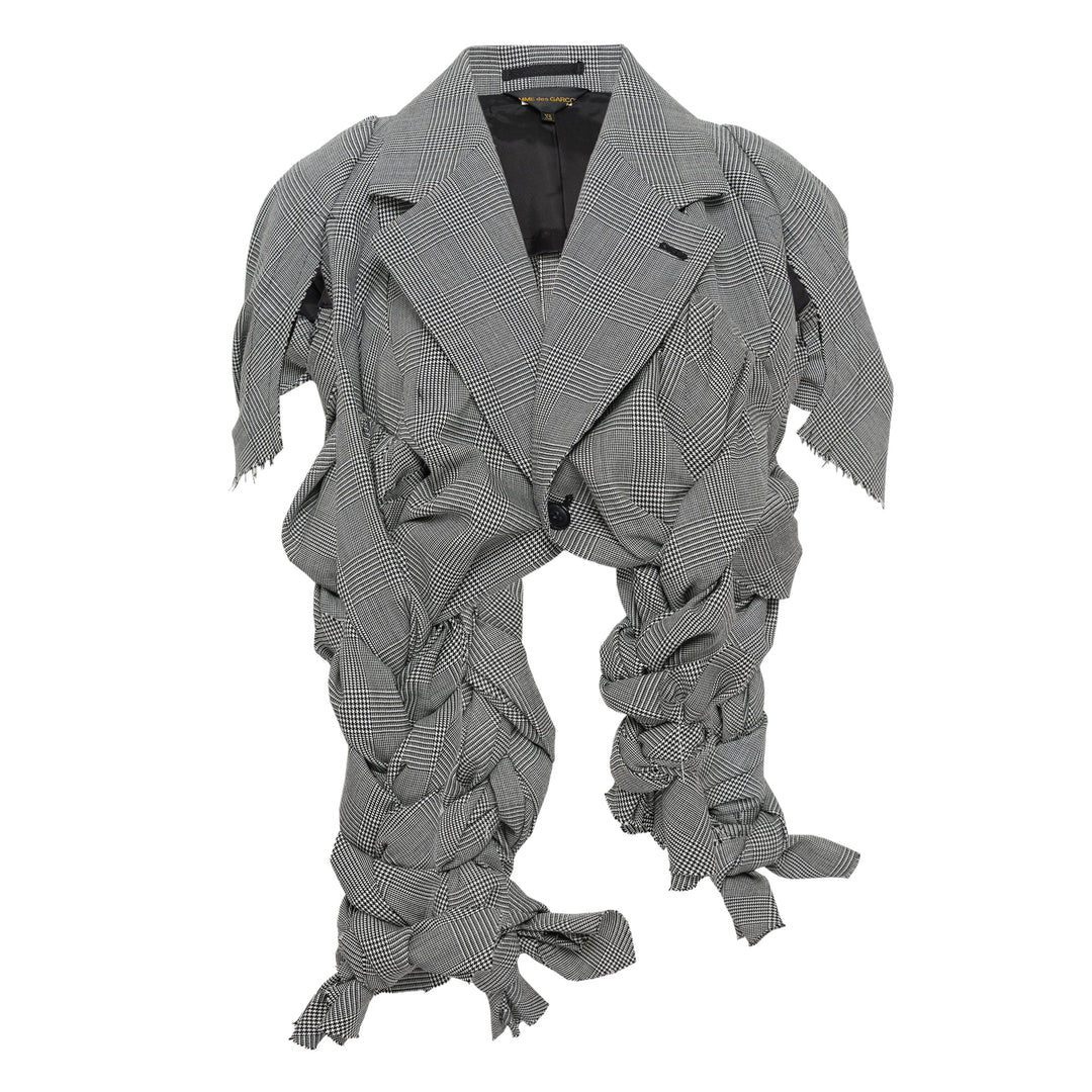 Wool Glen Check Braided Jacket
