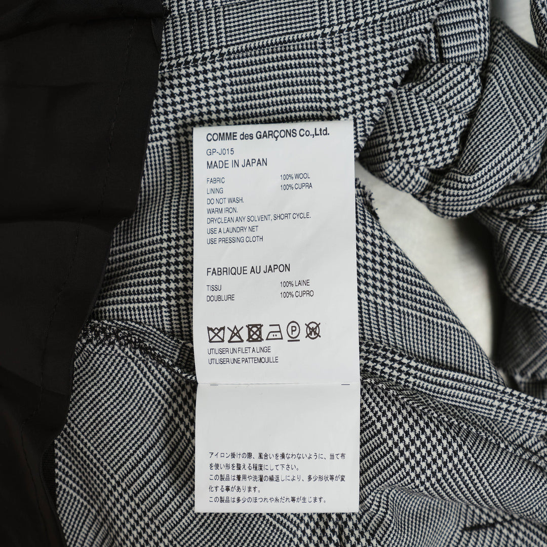 Wool Glen Check Braided Jacket