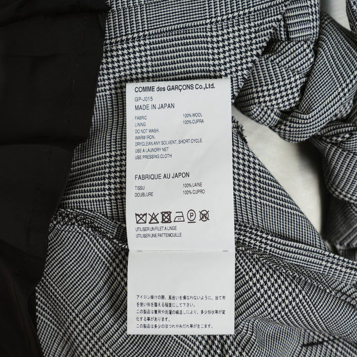 Wool Glen Check Braided Jacket