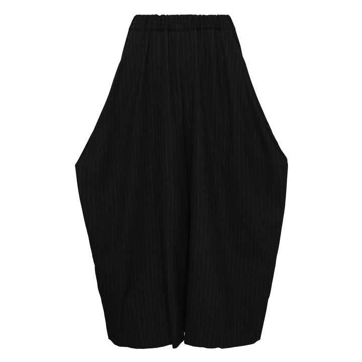 Wool Serge Medium Stripe Skirt