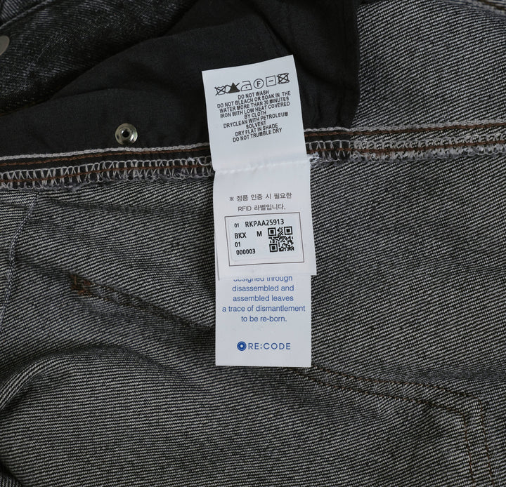 Waist Raw Edged Denim Pants