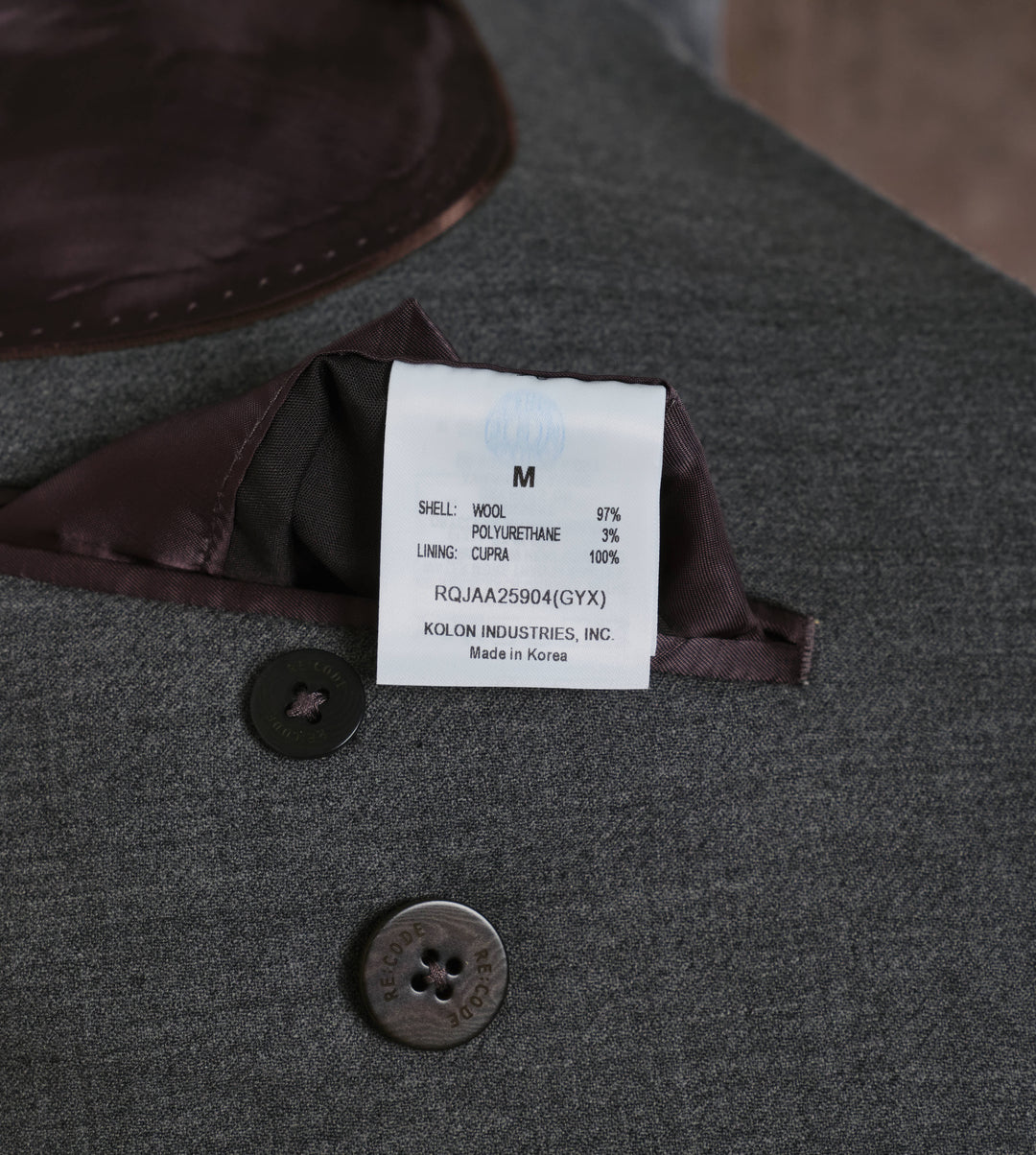 Raw Edge Pocket Oversized Jacket