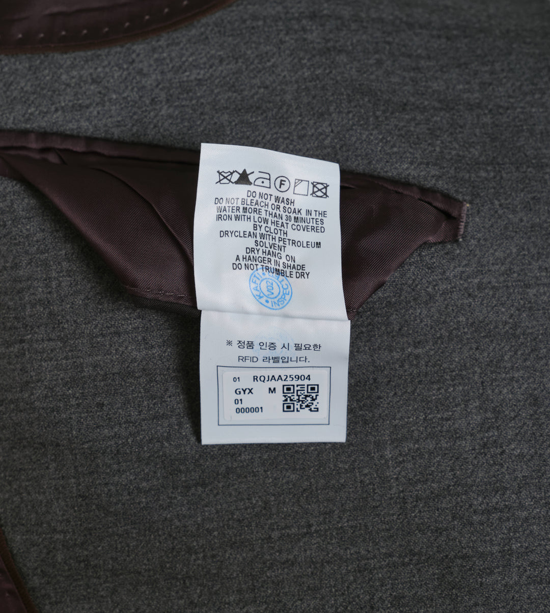 Raw Edge Pocket Oversized Jacket