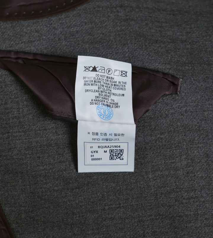 Raw Edge Pocket Oversized Jacket