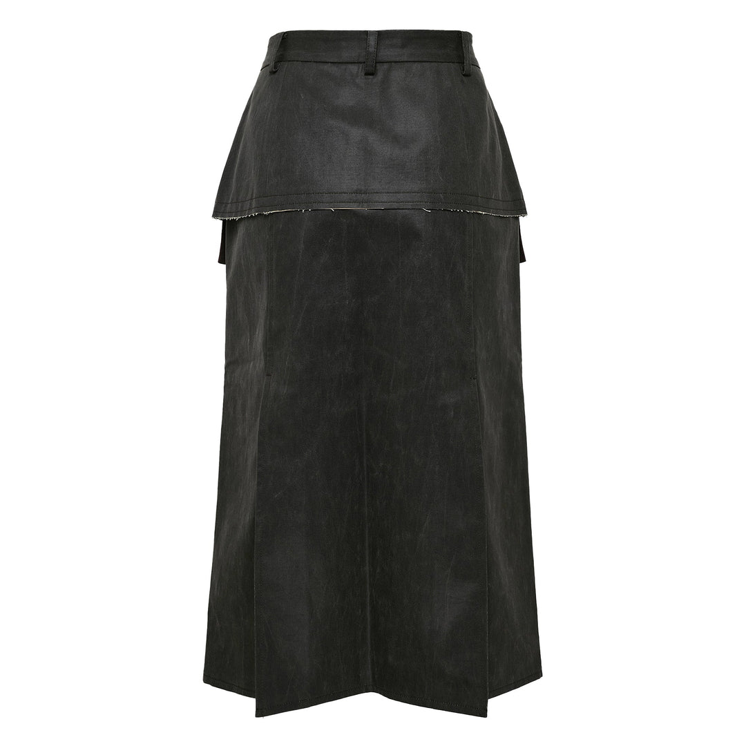 Faux Leather Skirt