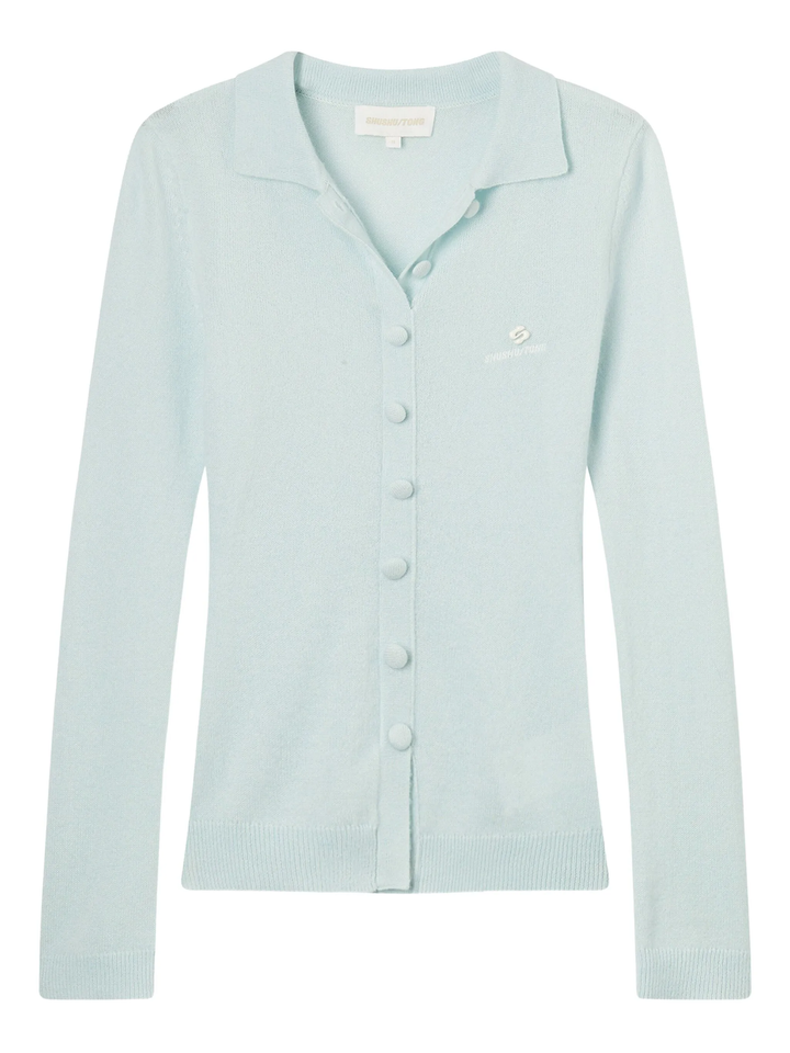 Lapel Fitted Cardigan