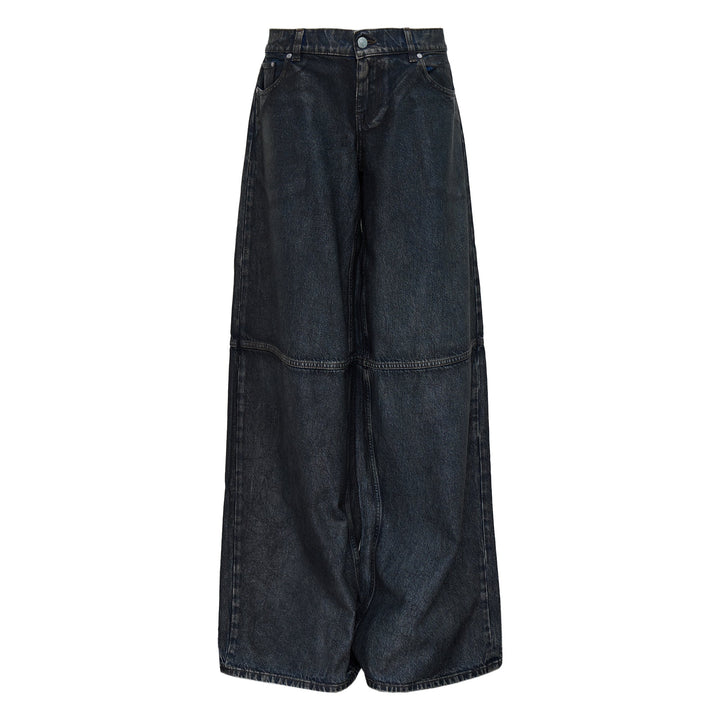 Aged Altermat Effect Wide Leg Jeans