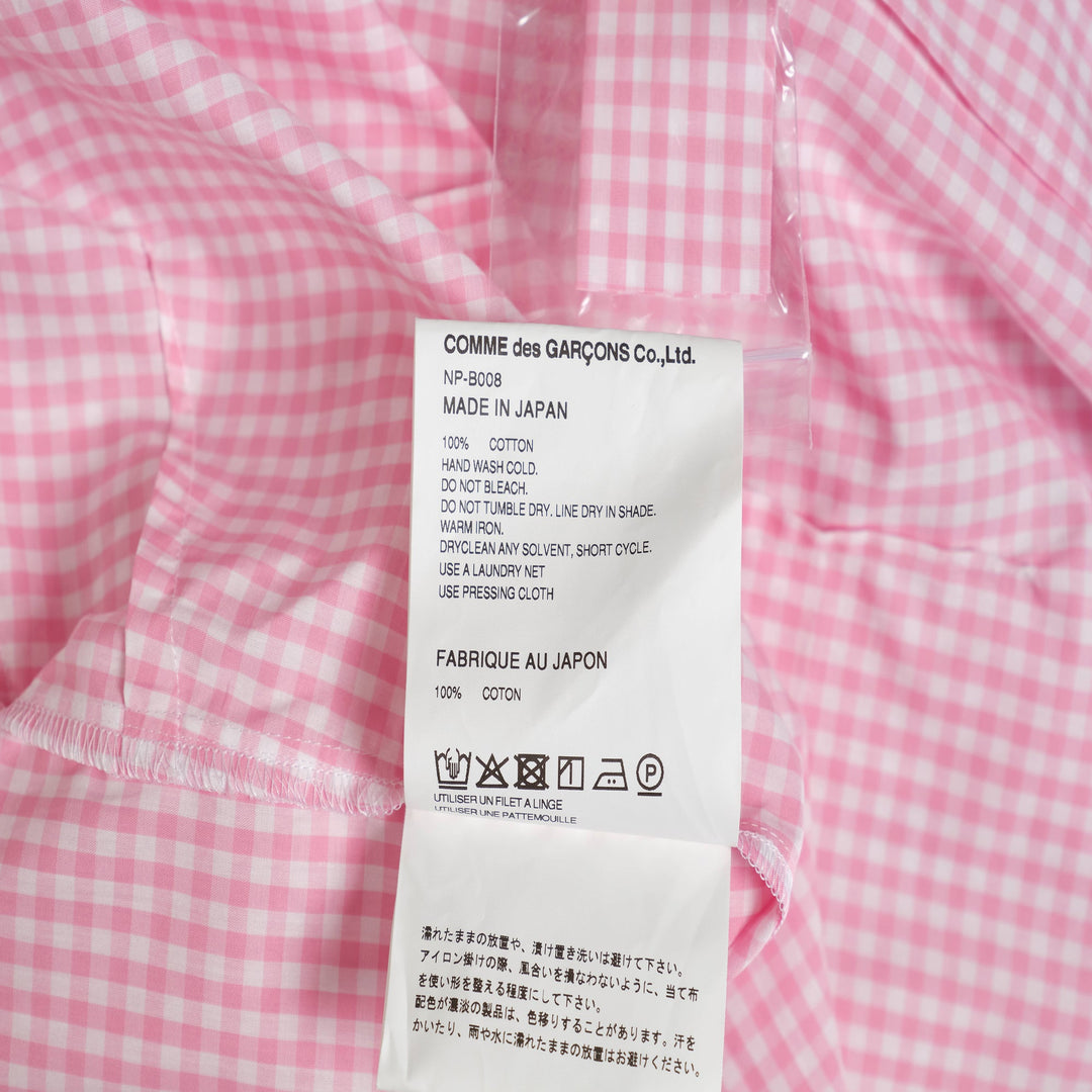 Double Collar Checked Blouse