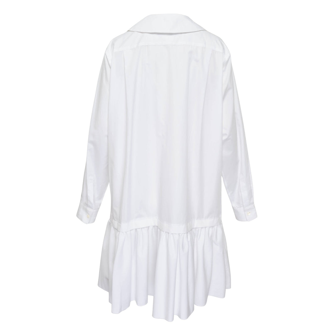 Frilled Hem Long Blouse
