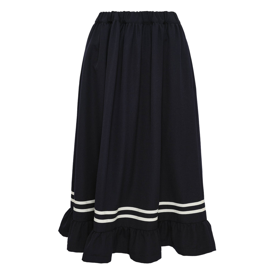 Navy Stripes Skirt