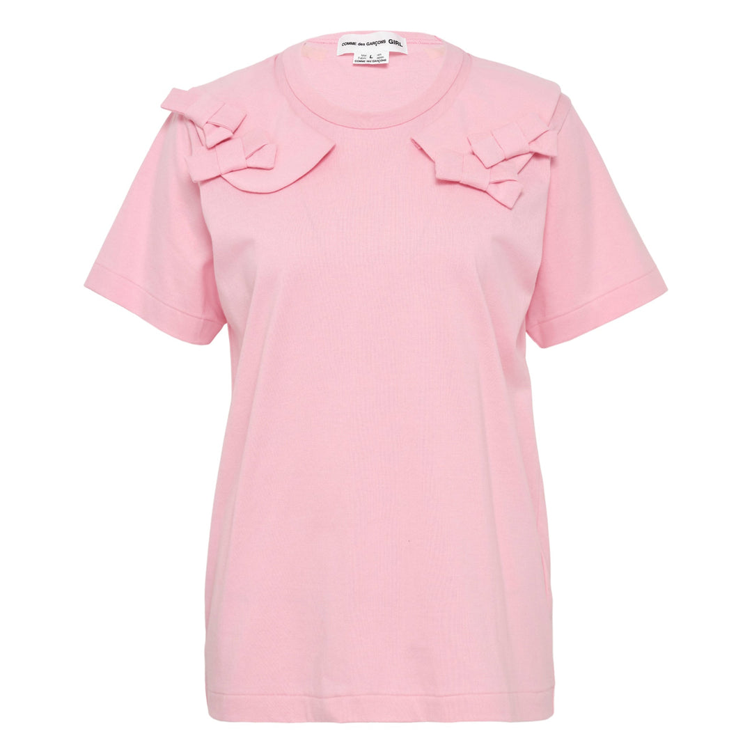 Ribbon Appliqued T-Shirt
