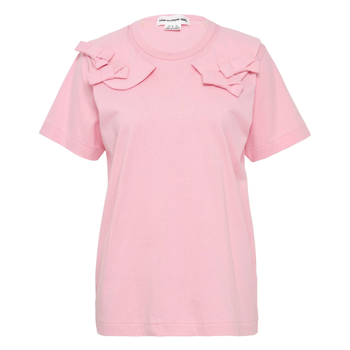 Ribbon Appliqued T-Shirt
