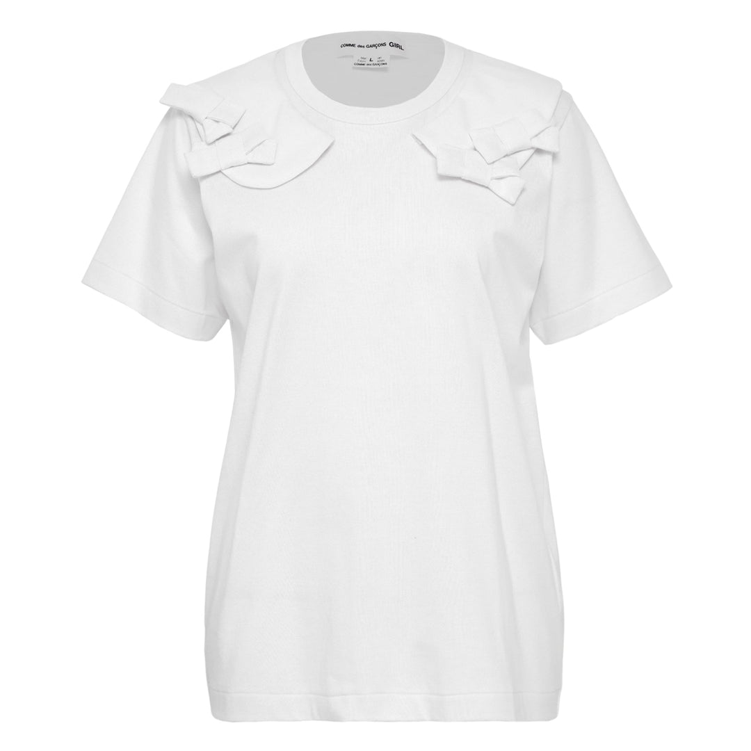 Ribbon Appliqued T-Shirt