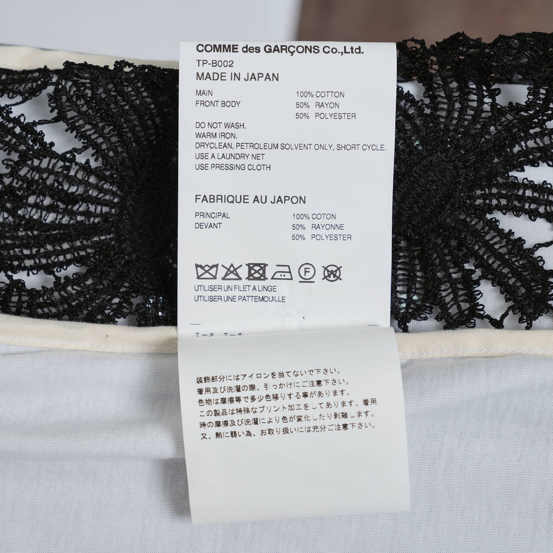Rayon Polyester Sequin Embroidery Tee