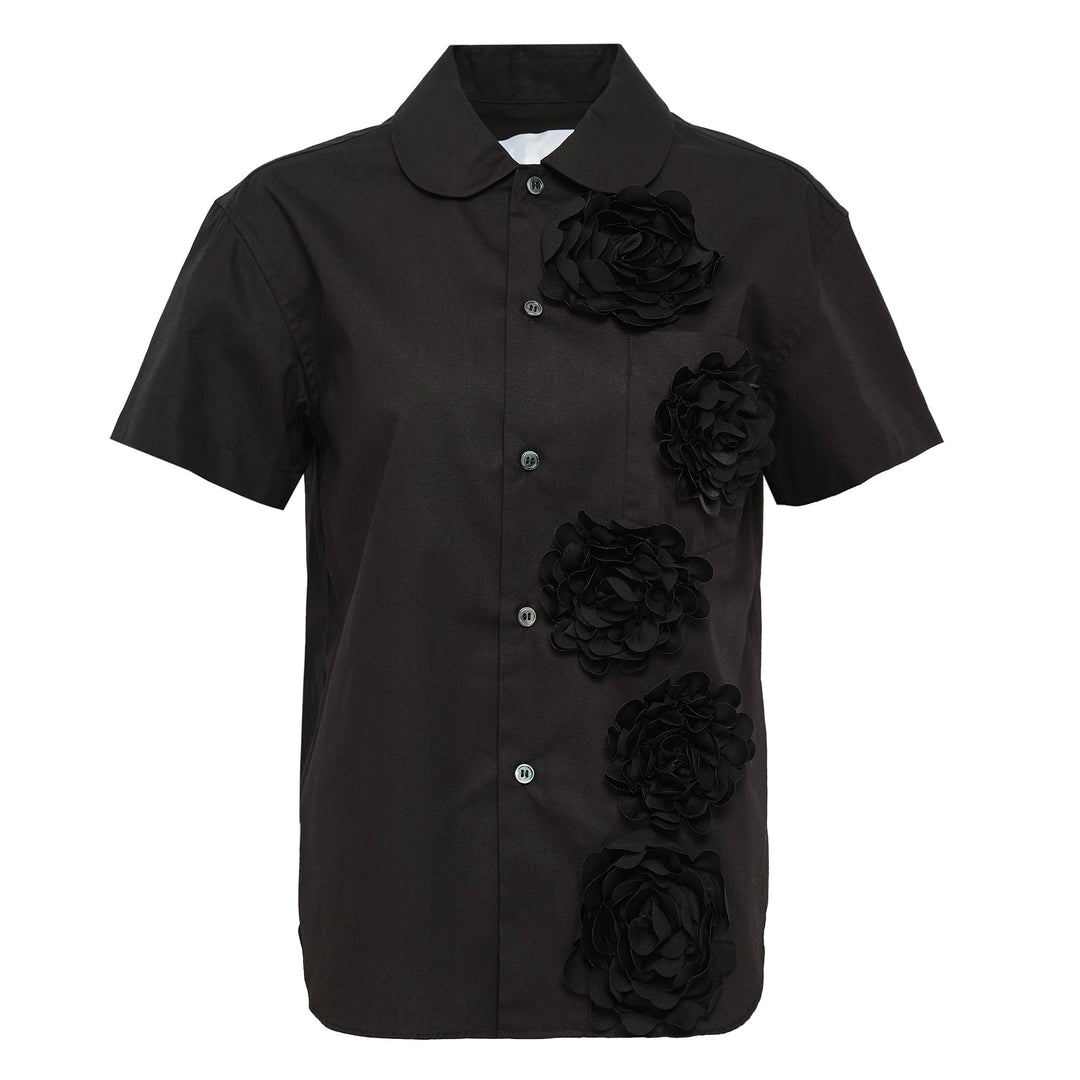 Cotton Broad X Polyester Satin Top