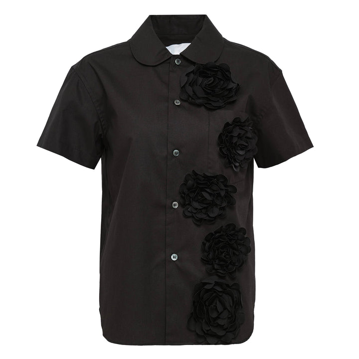 Cotton Broad X Polyester Satin Top