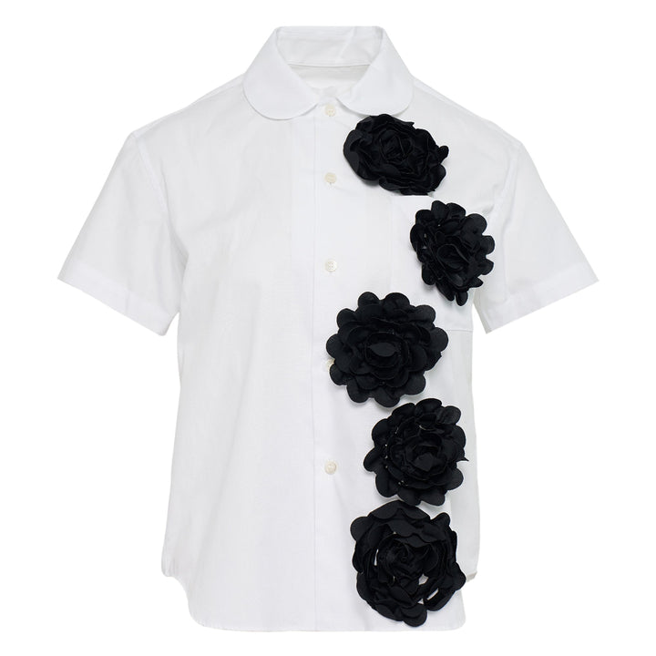 Cotton Broad X Polyester Satin Top