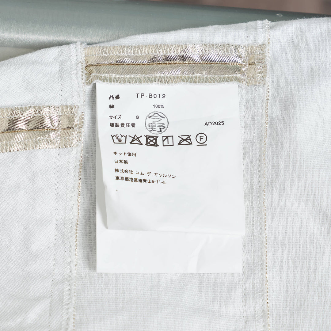 Cotton Twill Foiled Print Top