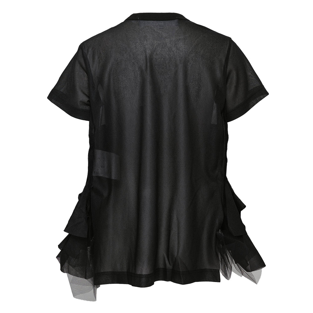 Polyester Tricot X Nylon Tulle Tee