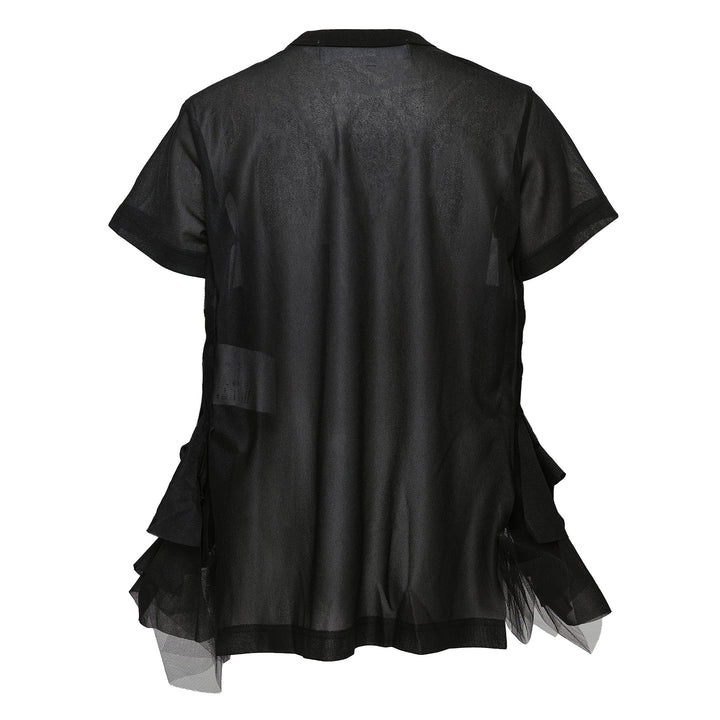 Polyester Tricot X Nylon Tulle Tee