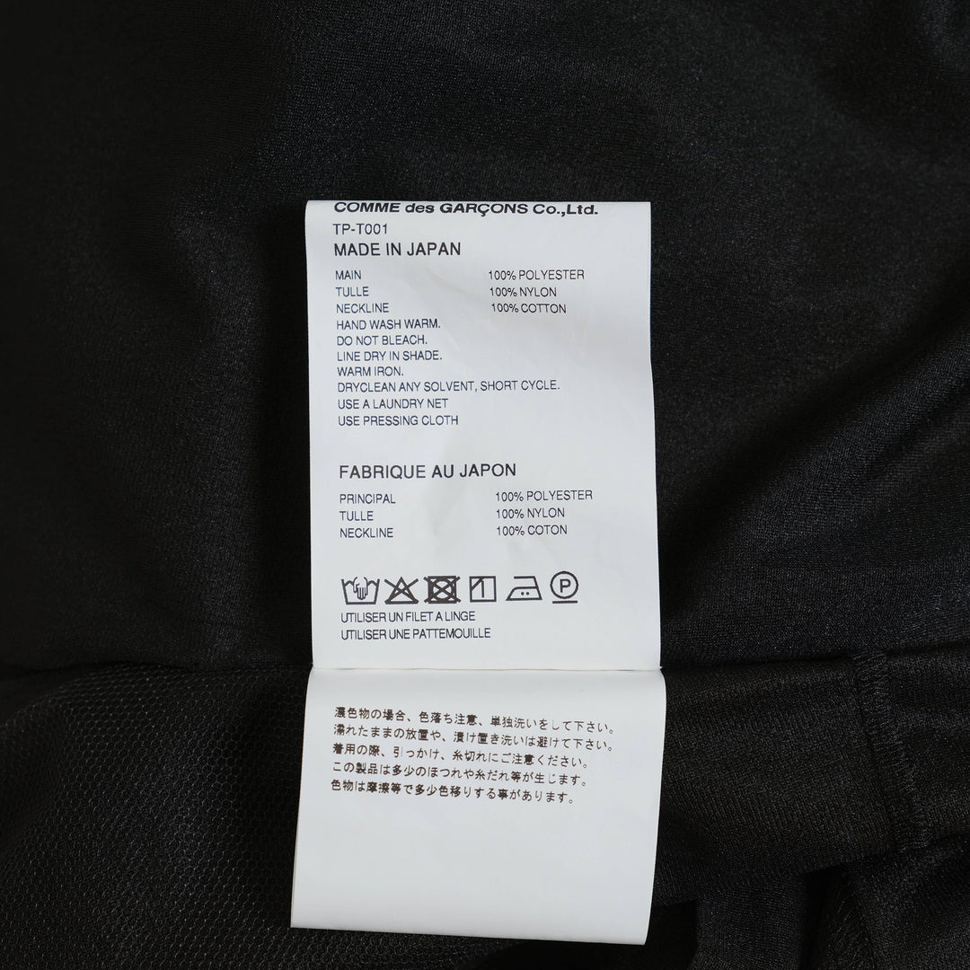 Polyester Tricot X Nylon Tulle Tee