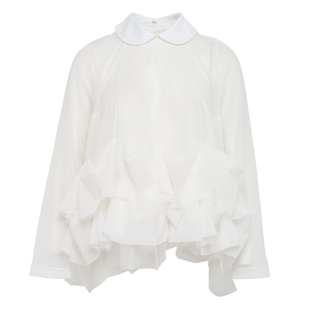 Polyester Tricot X Nylon Tulle Tee