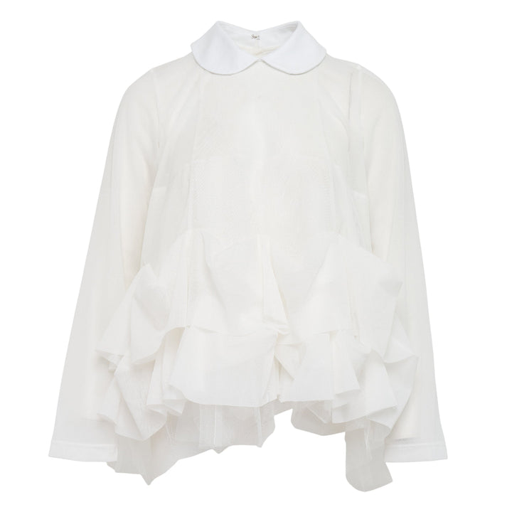 Polyester Tricot X Nylon Tulle Tee