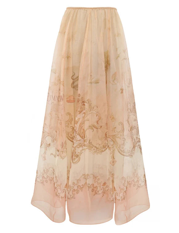 Hypnotic Organza Maxi Skirt