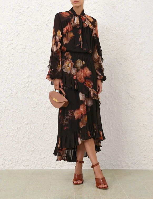 ZIMMERMANN Hypnotic Asymmetric Midi Skirt - view 2